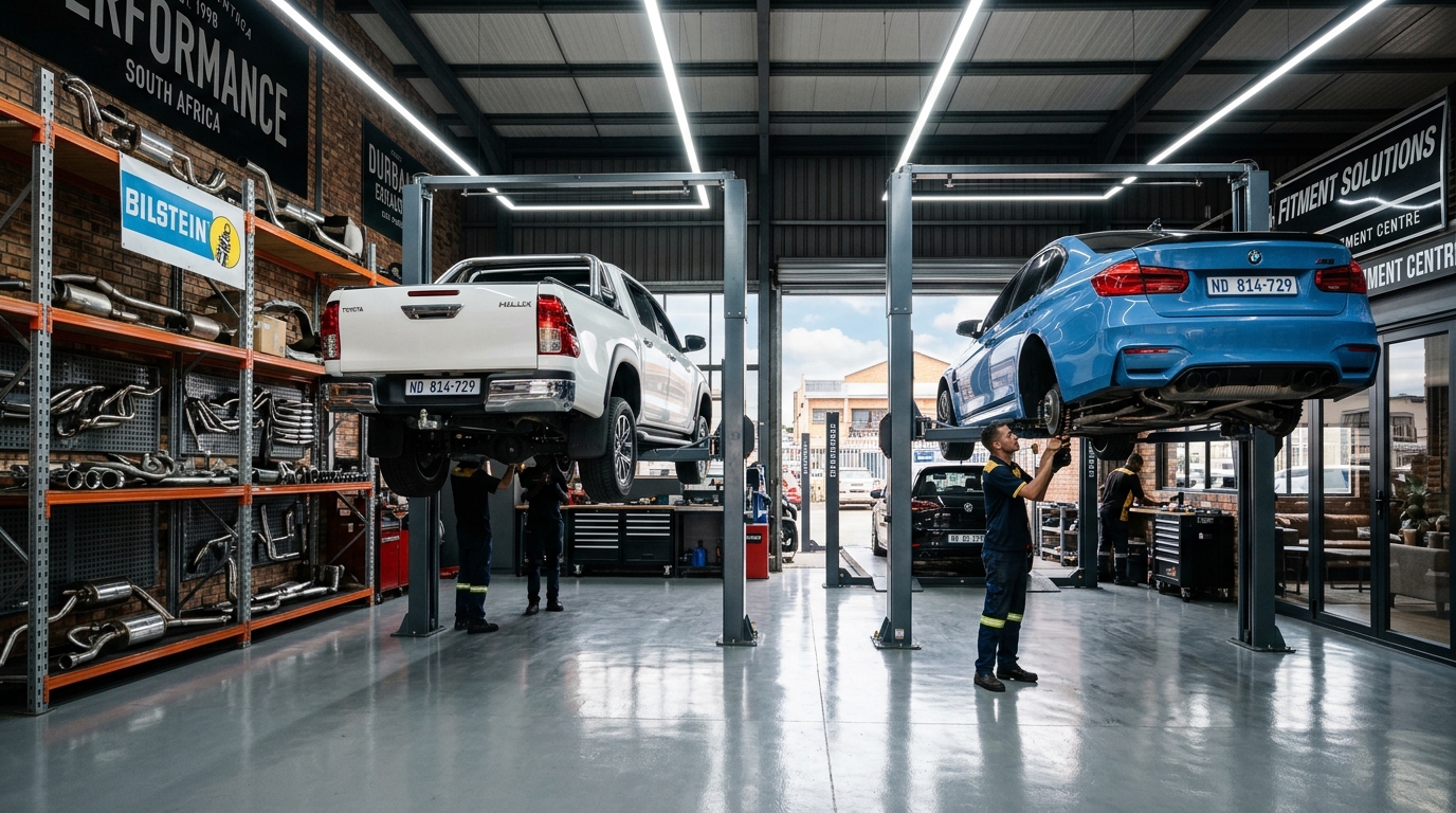 Colin's Exhaust and Suspension Centre Workshop Bay Durban